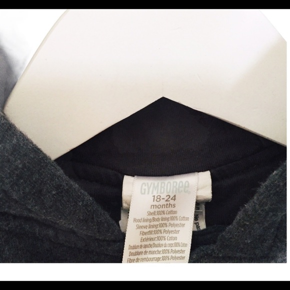 GYMBOREE Cotton Pea Coat With Duffle Detailing & Pockets Grey Baby Boy Sz 18M-2Y - Picture 6 of 8